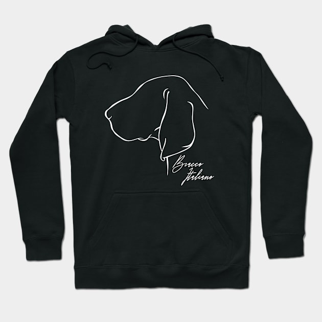 Proud Bracco Italiano profile dog lover Hoodie by wilsigns